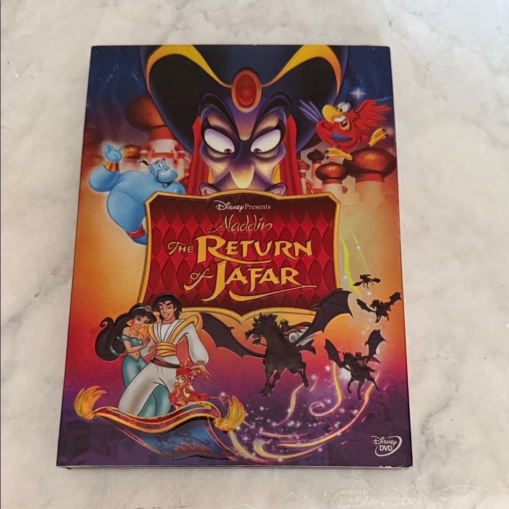 Disney The Return of Jafar DVD with Colorful Cover